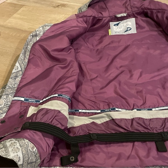 Burton Dryride The White Collection Floral Women's Ski Snowboard Jacket Size M - Picture 7 of 8